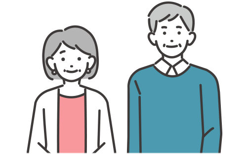 老夫婦のイラスト